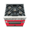 Forno Capriasca 30-Inch Freestanding Gas Range, 4 Burners, True Convection Oven