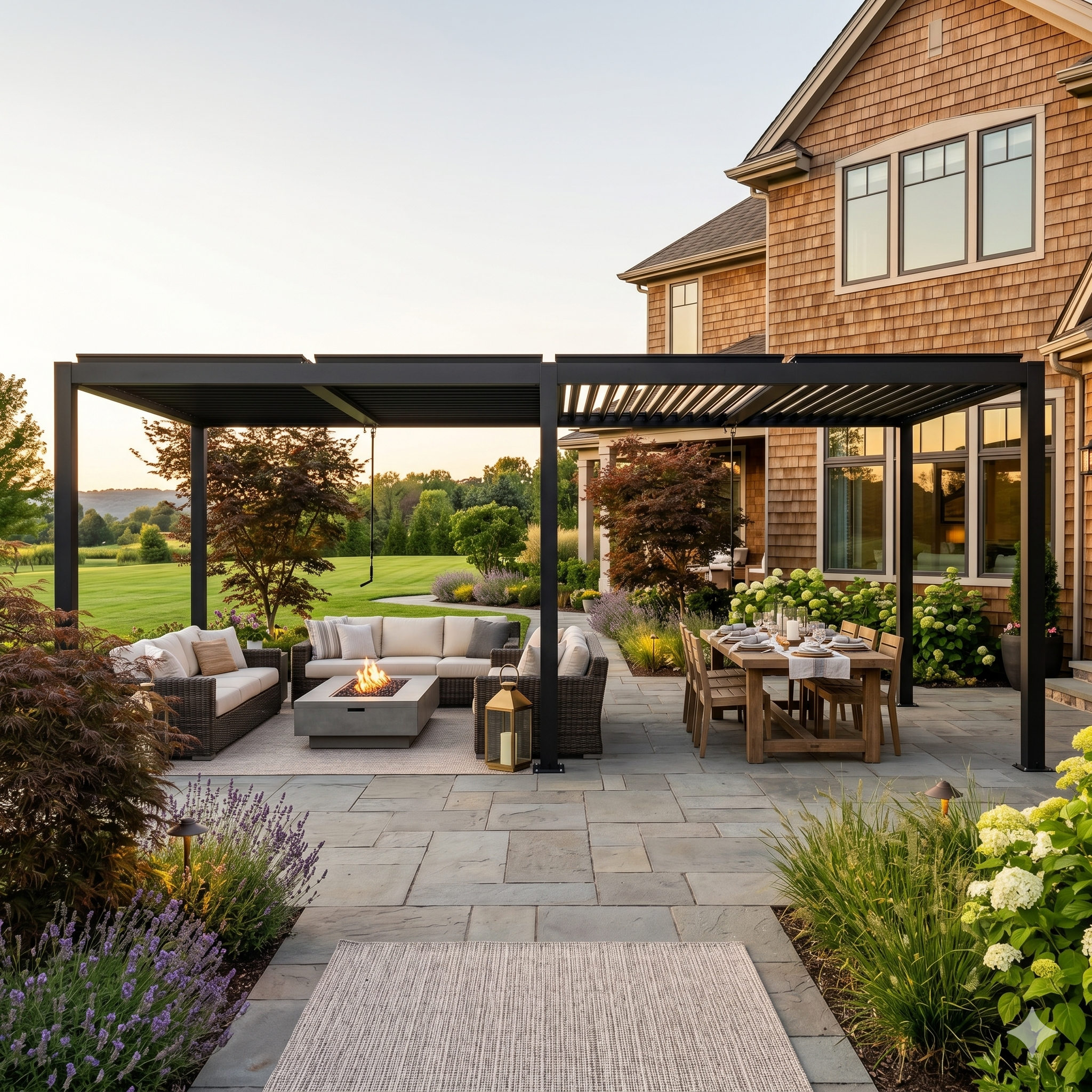 10x19 ft Upgraded All-Aluminum Louvered Pergola Kit - Thickened
