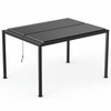 13x10 ft Upgraded Aluminum Louvered Pergola Kit with Adjustable Roof