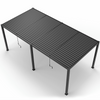 19x10 ft Upgraded Aluminum Pergola Kit Thickened Louvered Extension