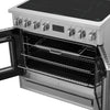 Forno Torino 36 Inch French Door Induction Range with Air Fryer and True Convection Oven