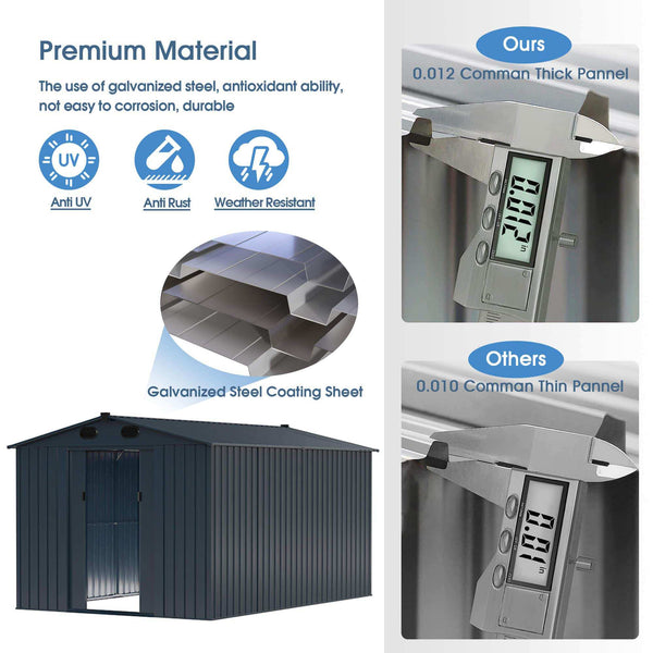 Metal Storage Shed 8'x12'