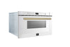 Forno Capoliveri Espresso 24-Inch Microwave Drawer, White, 1.2 cu.ft, 1500 Watts, Built-In, Touch Control LCD Display, Auto-Touch Open/Close, 11 Power Levels, Sensor Cooking