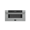 Forno Capoliveri 30-Inch Microwave Drawer, Stainless Steel, 1.2 cu.ft, 1500 Watts, Built-In, Touch Control LCD Display, Auto-Touch Open/Close, 11 Power Levels, Sensor Cooking