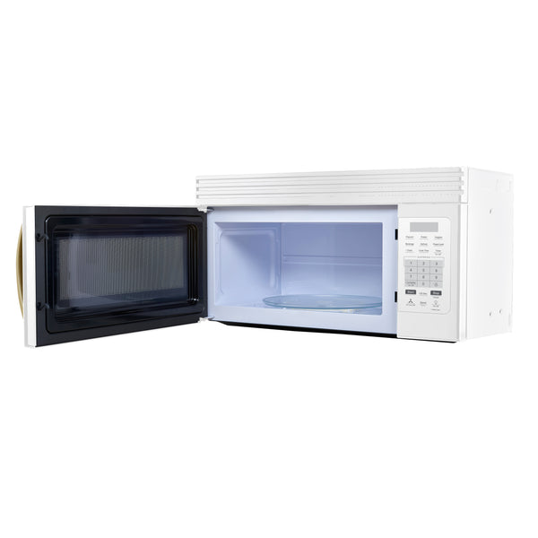 Forno Scalo 30-Inch Over the Range Microwave, White – 1.6 cu.ft, 300 CFM Vent, Touch Control, LED Light