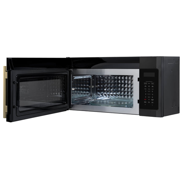 Forno Fornace 30-Inch Over the Range Convection Microwave, Black – 1.5 cu.ft, 300 CFM Vent, Touch Control, LED Light