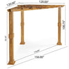 Outdoor Acacia Wood Triangle Pergola