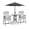 Outsunny 4 Piece Outdoor Patio Dining Furniture Set