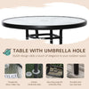 Outsunny 4 Piece Outdoor Patio Dining Furniture Set