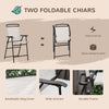 Outsunny 4 Piece Outdoor Patio Dining Furniture Set