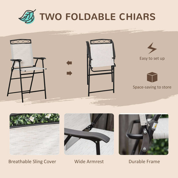 Outsunny 4 Piece Outdoor Patio Dining Furniture Set