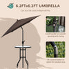 Outsunny 4 Piece Outdoor Patio Dining Furniture Set
