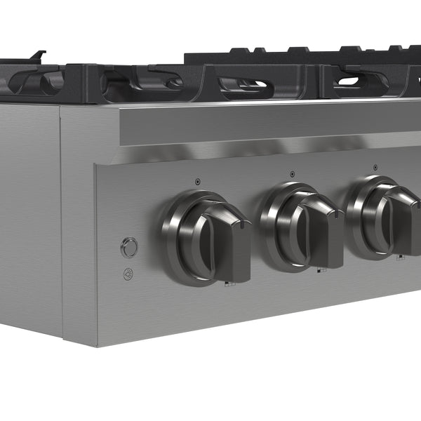 Forno Spezia Alta Qualita 36-Inch Pro-Style Gas Rangetop, Stainless Steel, 6 Sealed Burners, Continuous Cast Iron Grates, High Heat Output