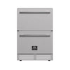 Forno Cosenza 24" Built-In Indoor/Outdoor Drawer Freezer with Ice Maker, 4.69 cu.ft.