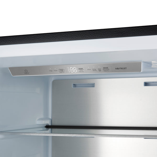 Forno Maderno 2-28-Inch Wide Convertible Refrigerator/Freezer in Black, Decorative Trim, 27.2 cu.ft, 84-Inch High, ENERGY STAR Certified