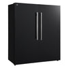Forno Maderno 2-28-Inch Wide Convertible Refrigerator/Freezer in Black, Decorative Trim, 27.2 cu.ft, 84-Inch High, ENERGY STAR Certified