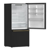 Forno Milano Espresso 31-Inch Bottom Freezer Refrigerator, Black, 17.2 cu.ft Capacity, Energy Efficient