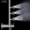 Forno Acqua AcquaSPA Retrofit Shower, Overhead Rainfall, 8 Inch Shower Head, Handheld Shower Head, Body Jets, 6 Way Diverter, Matte Black Finish, 2.5 GPM Flow Rate