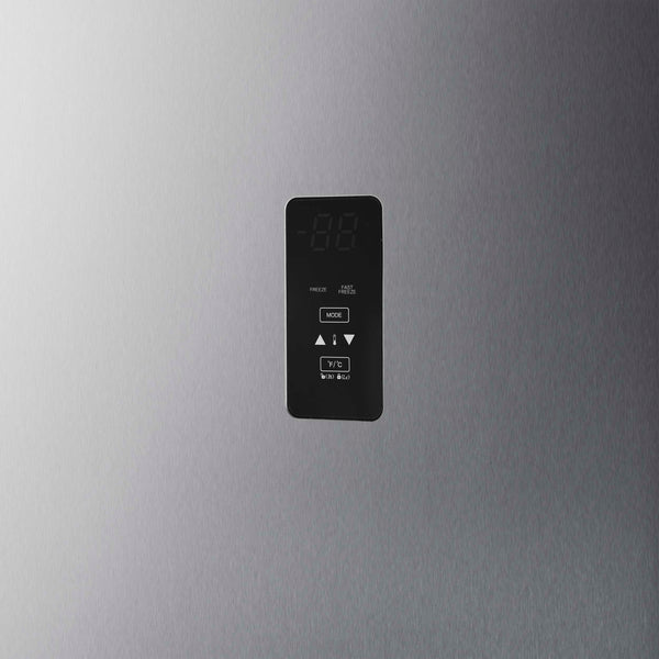 Forno Fortezza 28 Inch Left-Swing Freezer, Stainless Steel with Automatic Ice Maker