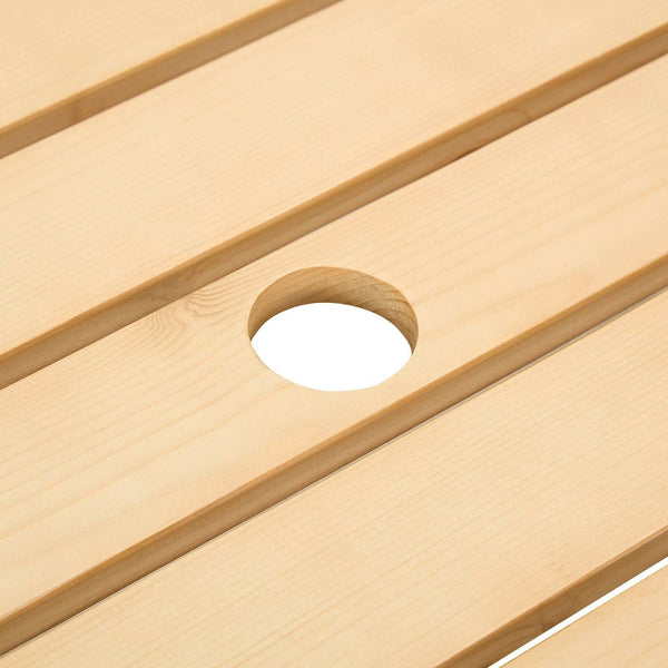 Wooden Round Picnic Table For 6 person 010