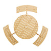 Wooden Round Picnic Table For 6 person 05