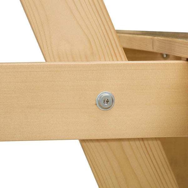 Wooden Round Picnic Table For 6 person 06