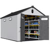 8x12 ft Outdoor Resin Storage Shed with Floor
