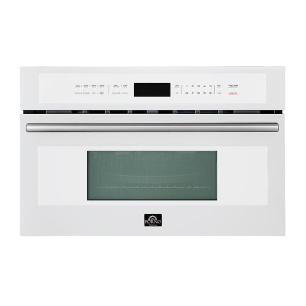 Oliena Espresso White 30 Inch 1750 Watt Compact Oven & 1000 Watt Microwave, 1.6 cu. ft.