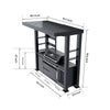 Cherylife 94-Inch 6-Burner 85,000 BTU Natural Gas Grill Island – Outdoor Kitchen with Wine Cooler, Refrigerator, Rotisserie, Granite Countertops & Storage