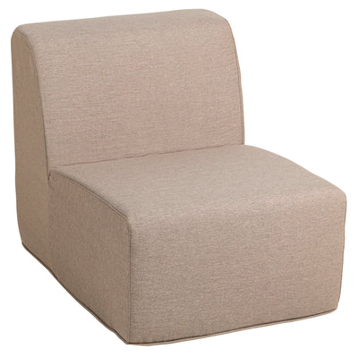 Brown Outdoor Compressed Foam Armless Sectional Sofa Chair