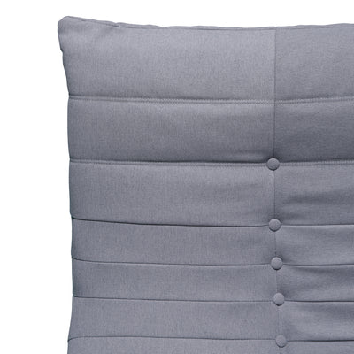 5 Piece Gray Outdoor Compressed Foam Loveseat Sofa Chairs and Table Set
