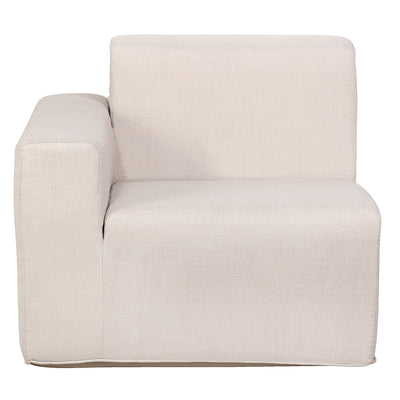 4 Place SeatingBeige Outdoor Compressed Foam Sectional Sofas and Ottoman Set