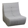 5 Piece Gray Outdoor Compressed Foam Loveseat Sofa Chairs and Table Set