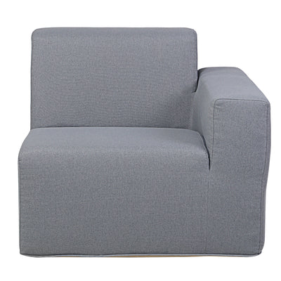 2 Place SeatingGray Outdoor Compressed Foam Sofa Set