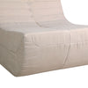 5 Piece Beige Outdoor Compressed Foam Loveseat Sofa Chairs and Table Set