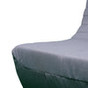 5 Piece Gray Outdoor Compressed Foam Loveseat Sofa Chairs and Table Set