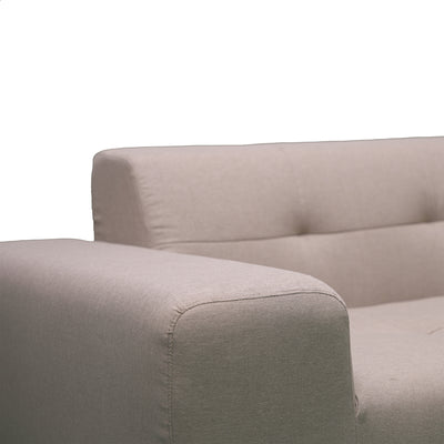 4 Piece Brown Outdoor Compressed Foam Sectional Sofa Lounger and Table Set