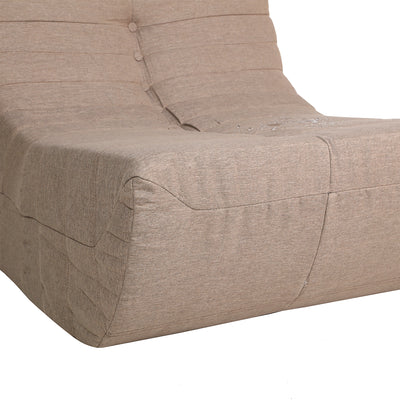 5 Piece Brown Outdoor Compressed Foam Loveseat Sofa Chairs and Table Set