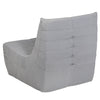 5 Piece Gray Outdoor Compressed Foam Loveseat Sofa Chairs and Table Set