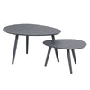 5 Piece Gray Outdoor Compressed Foam Loveseat Sofa Chairs and Table Set