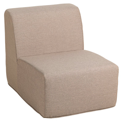 4 Place SeatingBrown Outdoor Compressed Foam Sectional Sofas and Ottoman Set