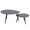 5 Piece Gray Outdoor Compressed Foam Loveseat Sofa Chairs and Table Set
