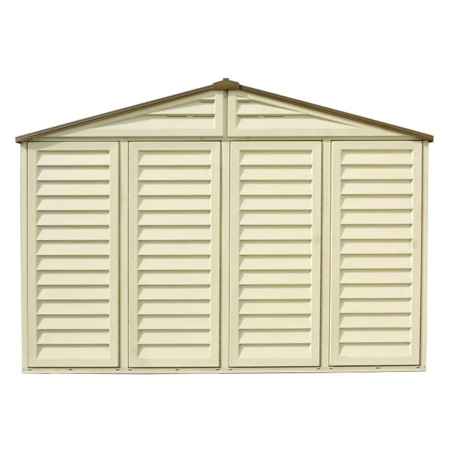 DuraMax 10.5×10 ft Vinyl Shed With Foundation