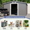 10x12 ft Metal Outdoor Storage Shed main 01