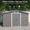 10x12 ft Metal Outdoor Storage Shed main 02