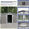 10x12 ft Metal Outdoor Storage Shed main 04