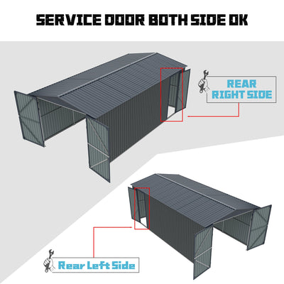 10x20 ft Metal Storage Shed Plus CheryLife