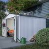 10x8 ft Metal Storage Shed, With Lockable Doors - CheryLife