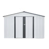 10x8 ft Metal Storage Shed, With Lockable Doors - CheryLife