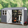 10x8 ft outdoor storage shed two doors main 01